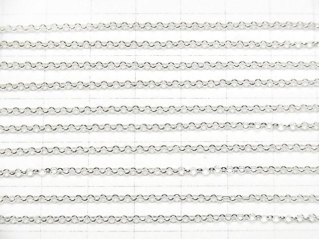 Silver925 Roro chain 2.0 mm sterling silver Finish 10 cm $0.99!