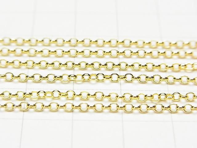 Silver925 Rolo Chain 2.0mm 18KGP 10cm