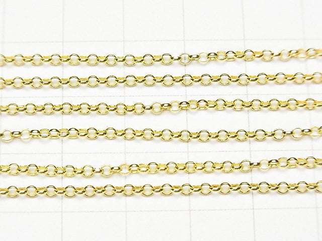 Silver925 Rolo Chain 2.0mm 18KGP 10cm