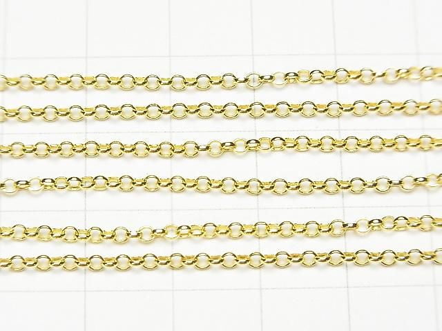 Silver925 Rolo Chain 2.0mm 18KGP 10cm