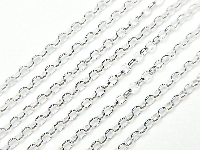 Silver925 Long Rolo Chain 1.8mm Pure Silver Finish 10cm