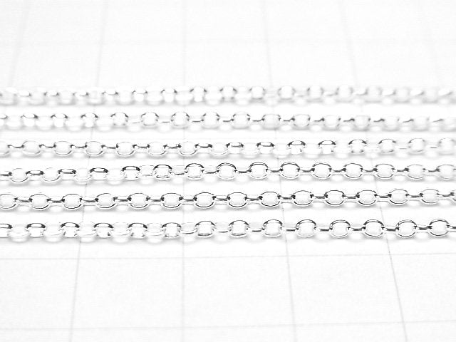 Silver925 Long Rolo Chain 1.8mm Pure Silver Finish 10cm