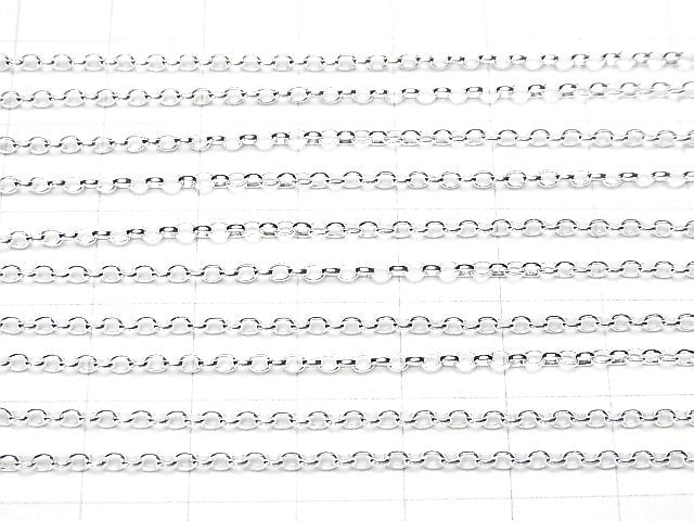 Silver925 Long Rolo Chain 1.8mm Pure Silver Finish 10cm