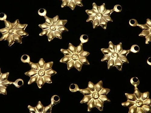 14KGF Charm 10x8mm Flower 1pc