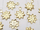 14KGF Charm 10x8mm Flower 1pc