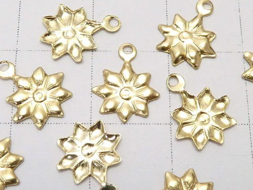 14KGF Charm 10x8mm Flower 1pc