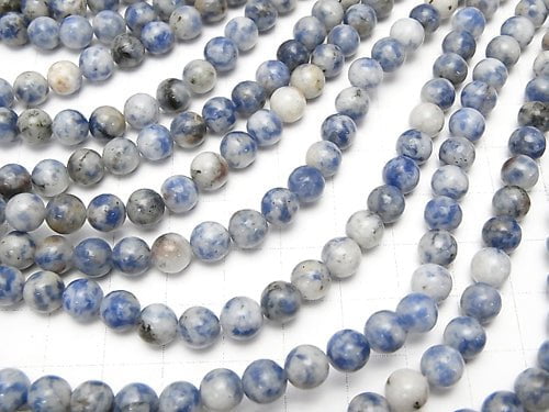 1strand $4.79! Brazil Sodalite Round 6mm 1strand beads (aprx.15inch / 36cm)