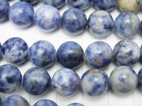 1strand $7.79! Brazil Sodalite Round 10mm 1strand beads (aprx.15inch / 37cm)