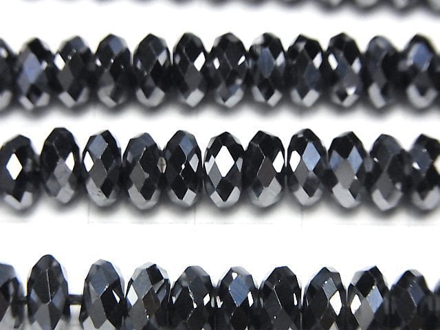 [Video]Terahertz Faceted Button Rondelle 7x7x3.5mm half or 1strand beads (aprx.15inch/37cm)
