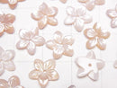 [Video] High Quality Pink Shell AAA Flower [8mm][10mm][12mm] Center Hole 2pcs
