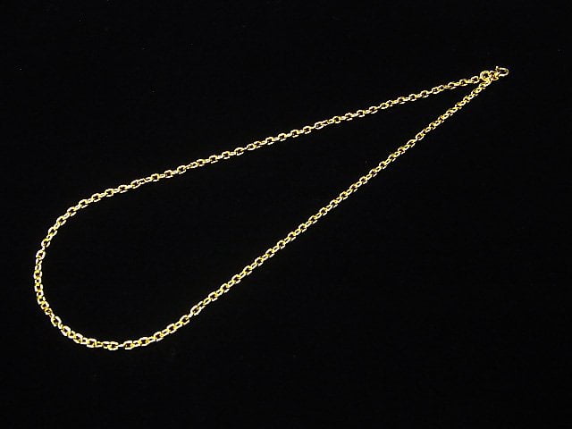 Silver925  Cable Chain  2.8mm Gauge 0.4mm 18KGP 1pc $12.99