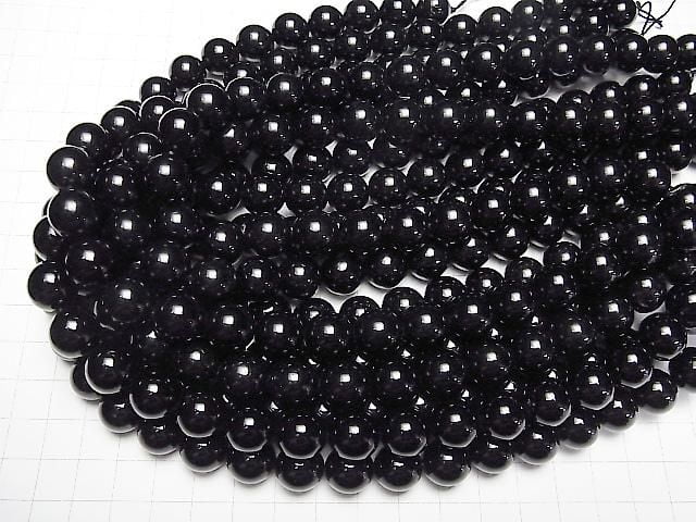 俄羅斯莫里恩水晶石英 AAA 圓形 12mm 1/4 或 1 串珠（約 15 英寸/36 厘米）