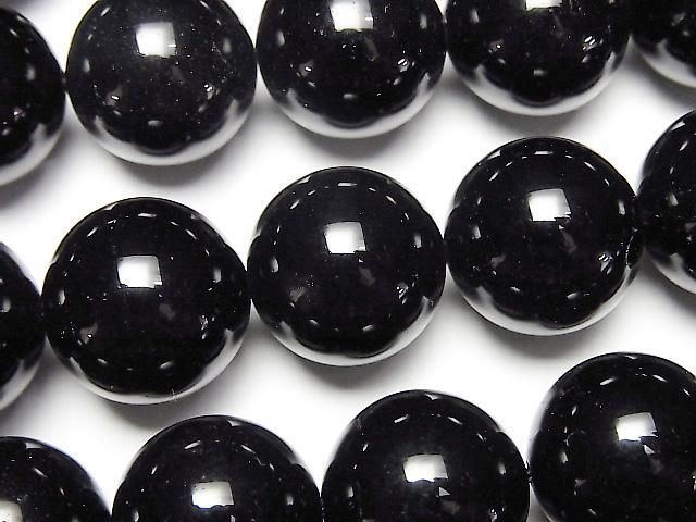 俄羅斯黑水晶 AAA 圓珠 16mm 1/4 或 1 串 (約 15 英吋/36 公分)