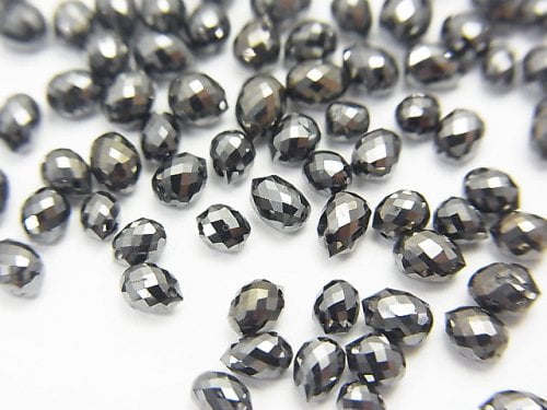 Diamond, Drop, Faceted Briolette Gemstone Beads