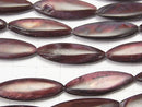Wine red color Shell Marquise 30x10x4mm 1strand beads (aprx.14inch/34cm)