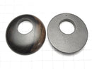 2 pcs $4.19! Ebony Wood Coin (donut) 40 x 40 x 6 mm 2 pcs