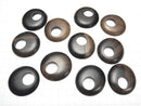 2 pcs $4.19! Ebony Wood Coin (donut) 40 x 40 x 6 mm 2 pcs