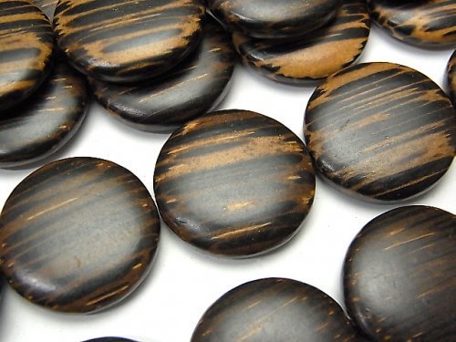 Coin, Wood Beads Natural Beads