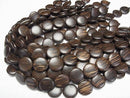 Wood Beads  Coin 20x20x5mm 1strand beads (aprx.15inch/37cm)