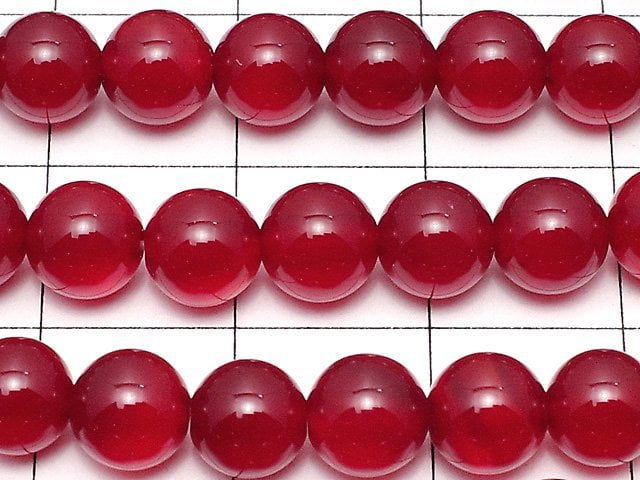 Cherry color Chalcedony AAA Round 6mm 1strand beads (aprx.15inch / 36cm)