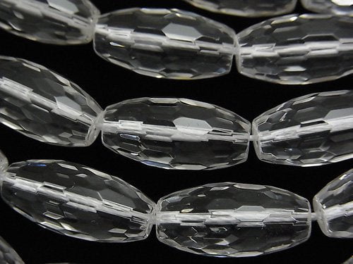 Crystal Quartz, Rice Gemstone Beads