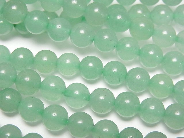 [Video] Green Aventurine Round 6mm 1strand beads (aprx.15inch/36cm)