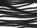 1strand $7.79! Onyx  Rondelle 4x4x2mm 1strand beads (aprx.15inch/38cm)