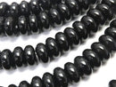 Onyx, Roundel Gemstone Beads
