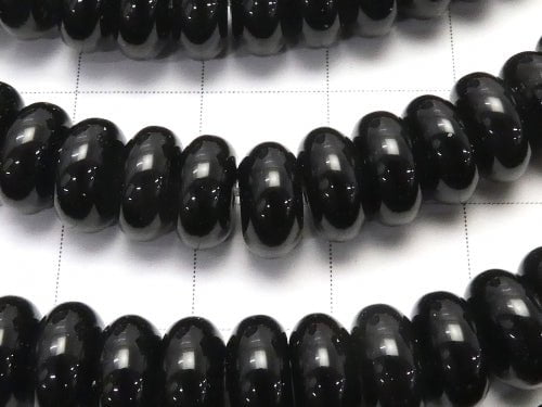 1strand $7.79! Onyx  Roundel 8x8x4mm 1strand beads (aprx.15inch/38cm)