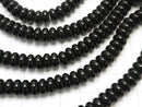 1strand $7.79! Onyx  Rondelle 8x8x4mm 1strand beads (aprx.15inch/38cm)