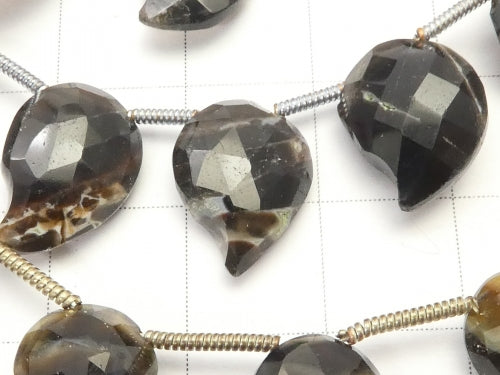 Dark Brown Quartz AA ++ Fancy Shape half or 1strand beads (aprx.7inch / 18 cm)