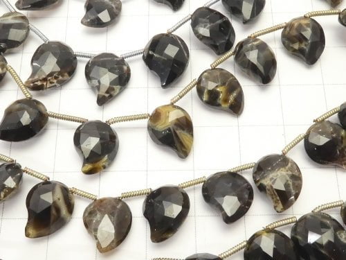 Dark Brown Quartz AA ++ Fancy Shape half or 1strand beads (aprx.7inch / 18 cm)