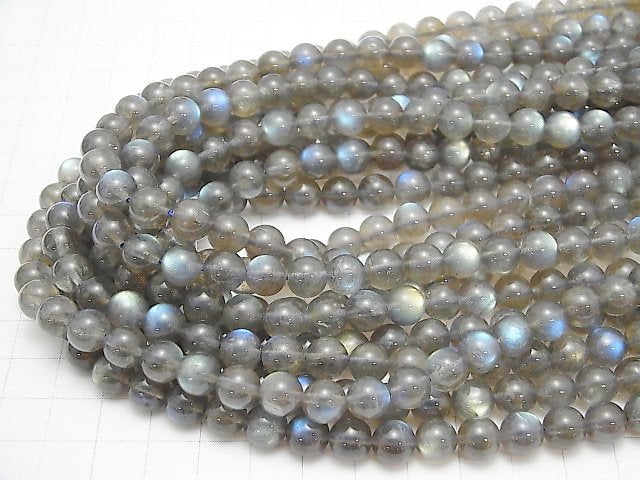 [Video] Labradorite AA++ Round 8mm half or 1strand beads (aprx.15inch/36cm)