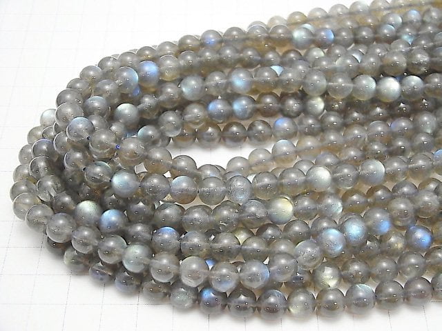 [Video] Labradorite AA++ Round 8mm half or 1strand beads (aprx.15inch/36cm)