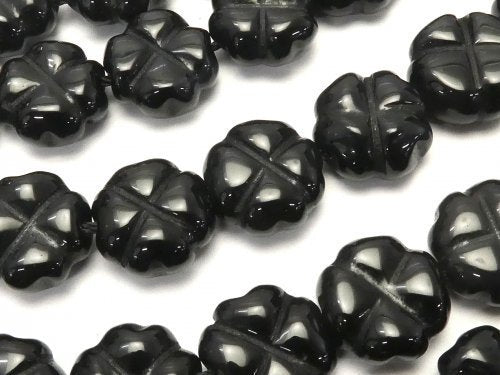 Clover, Onyx Gemstone Beads