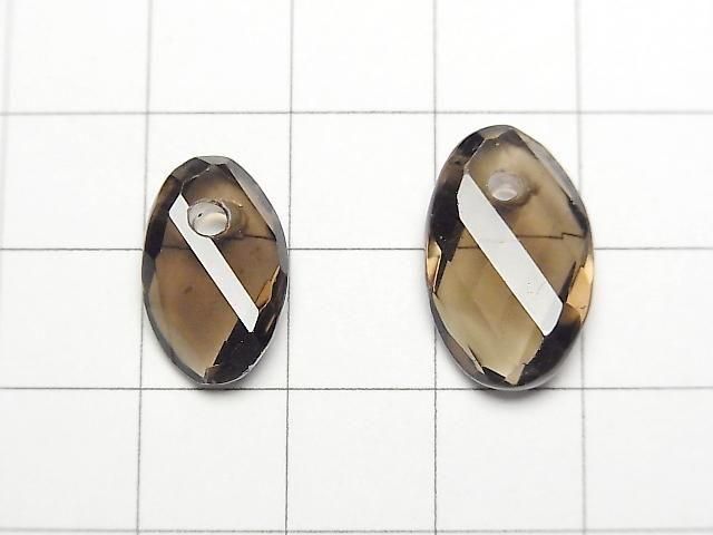 [Video]Smoky Quartz AAA- Twist xMultiple Facets Faceted Oval [16x10][19x12] 5pcs