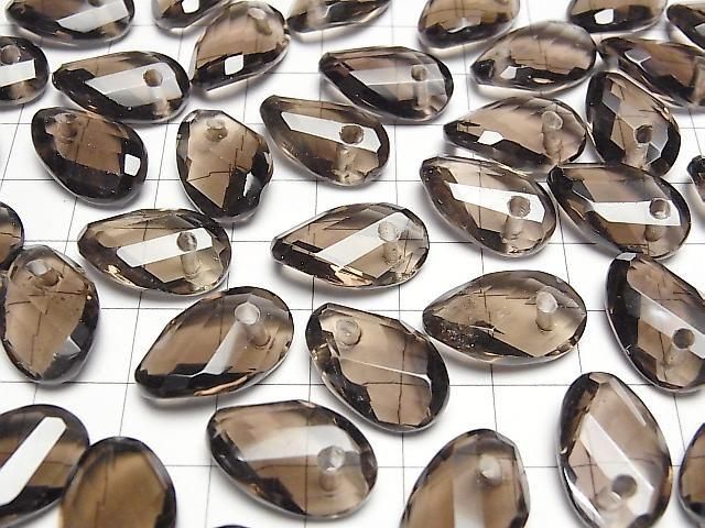 [Video]Smoky Quartz AAA- Twist xMultiple Facets Faceted Oval [16x10][19x12] 5pcs