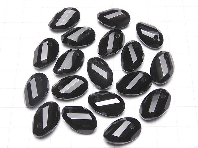 Onyx AAA Twist xMultiple Facets Faceted Oval  [16x10][19x12] 5pcs $8.79