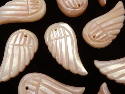 Angel Wing, Mother of Pearl (Shell Beads) Pearl & Shell Beads