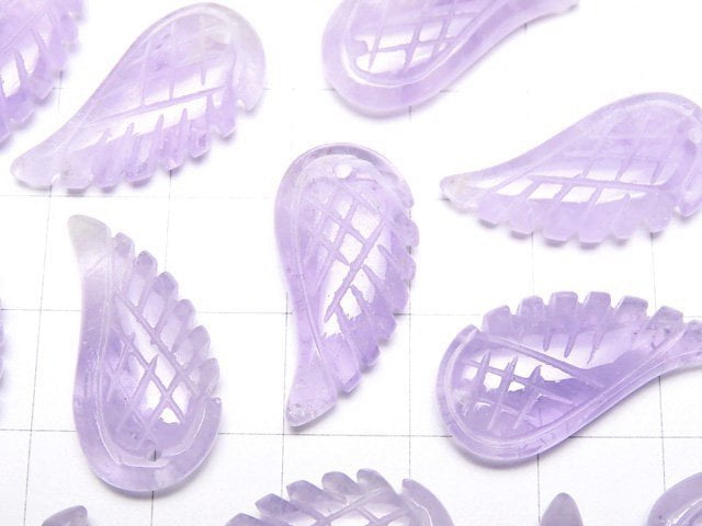 3pcs $9.79 Lavender Amethyst AA ++ - AA + Angel Wing 24 x 12 x 5 mm 3 pcs