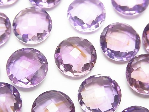 Amethyst, Coin, Undrilled Gemstone Beads