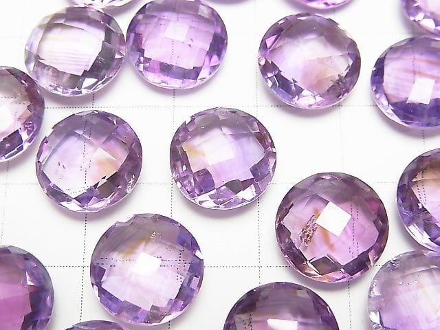 High Quality Amethyst AAA Undrilled Faceted Coin 12x12x6mm 3pcs $8.79!