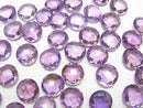 [Video] High Quality Amethyst AAA Undrilled Faceted Coin 12x12x6mm 3pcs $8.79!