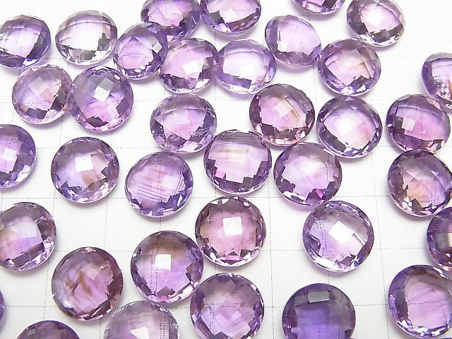 High Quality Amethyst AAA Undrilled Faceted Coin 12x12x6mm 3pcs $8.79!