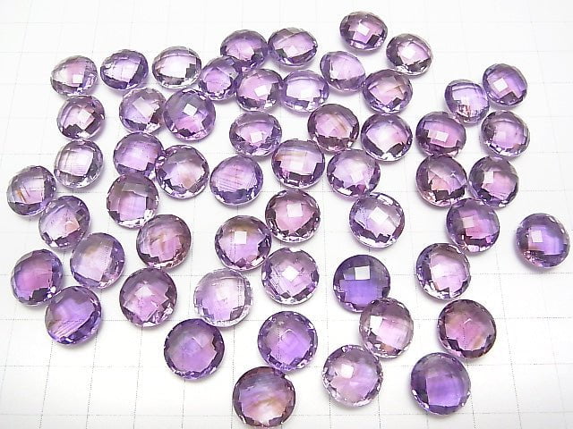 High Quality Amethyst AAA Undrilled Faceted Coin 12x12x6mm 3pcs $8.79!