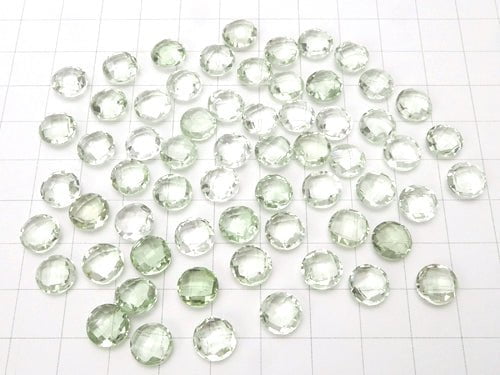 [Video] High Quality Green Amethyst AAA Undrilled Faceted Coin 8 x 8 x 4 mm 6 pcs $6.79!