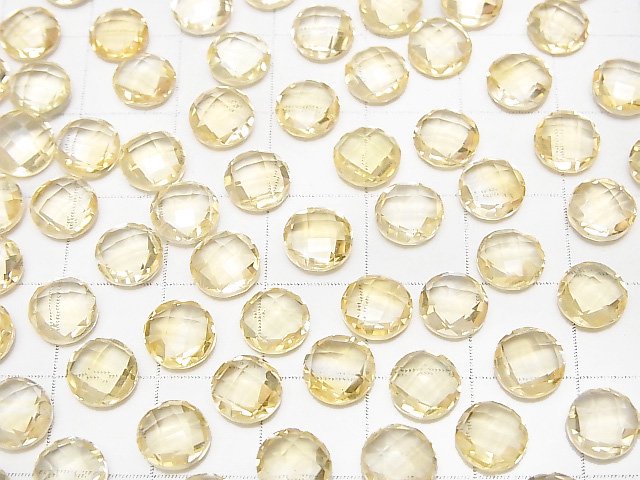 High Quality Citrine AAA Undrilled Faceted Coin 7x7x3mm 7pcs $6.79!