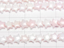 Queen Conch Shell AAA- Star 6x6x3mm 1/4 or 1strand beads (aprx.15inch/38cm)