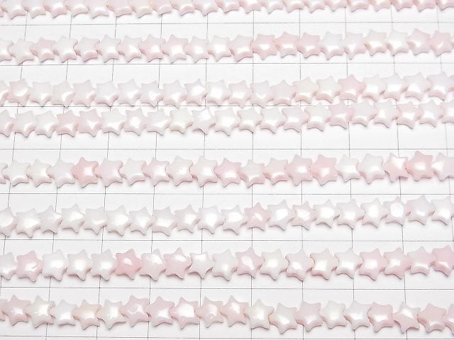 Queen Conch Shell AAA- Star 6x6x3mm 1/4 or 1strand beads (aprx.15inch/38cm)