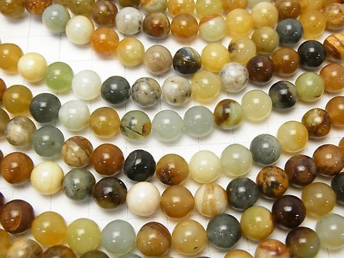 1strand $5.79! Flower Jade Round 8mm 1strand beads (aprx.15inch / 38cm)